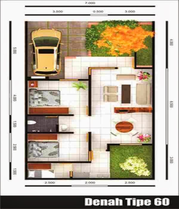 Model Rumah Minimalis Type 60 1 Lantai  2019 Prathama 