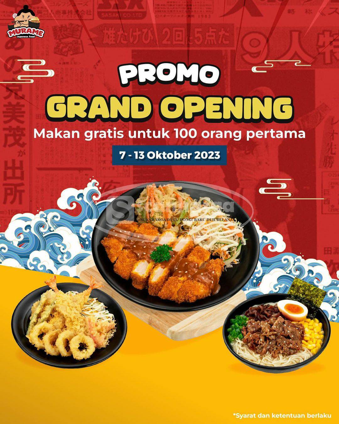 Promo MARUME GRAND OPENING! MAKAN GRATIS Untuk 100 Orang Pertama