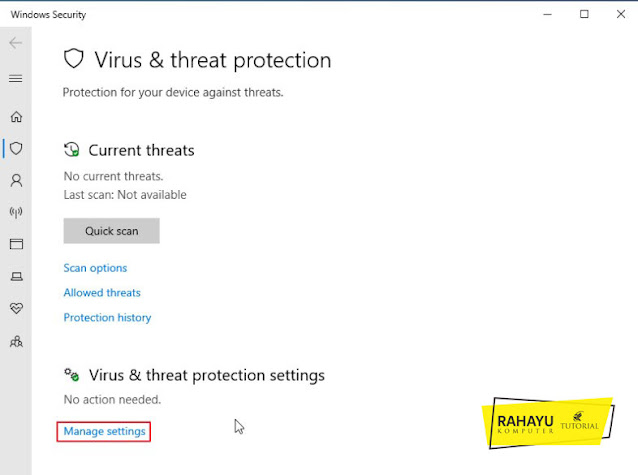 Cara menonaktifkan antivirus di windows