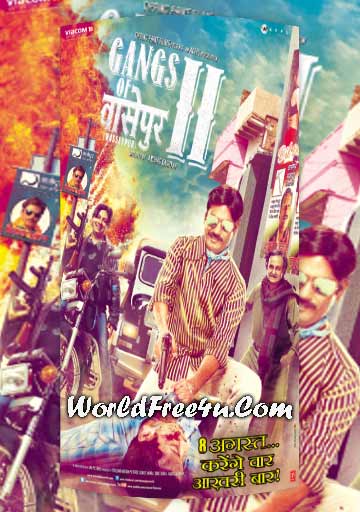 Poster Of Bollywood Movie Gangs of Wasseypur 2 (2012) 300MB Compressed Small Size Pc Movie Free Download worldfree4u.com