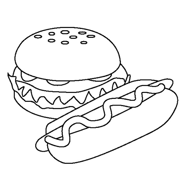 dibujo bocadillo para colorear e imprimir