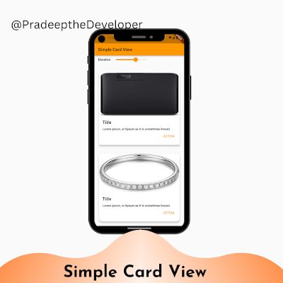 simple card view