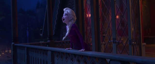 Elsa Into The Unknown Singing On A Balcony Frozen 2 Disney