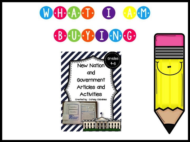 http://www.teacherspayteachers.com/Product/New-Nation-and-Government-Nonfiction-Articles-with-Activities-for-Notebooks-1300383