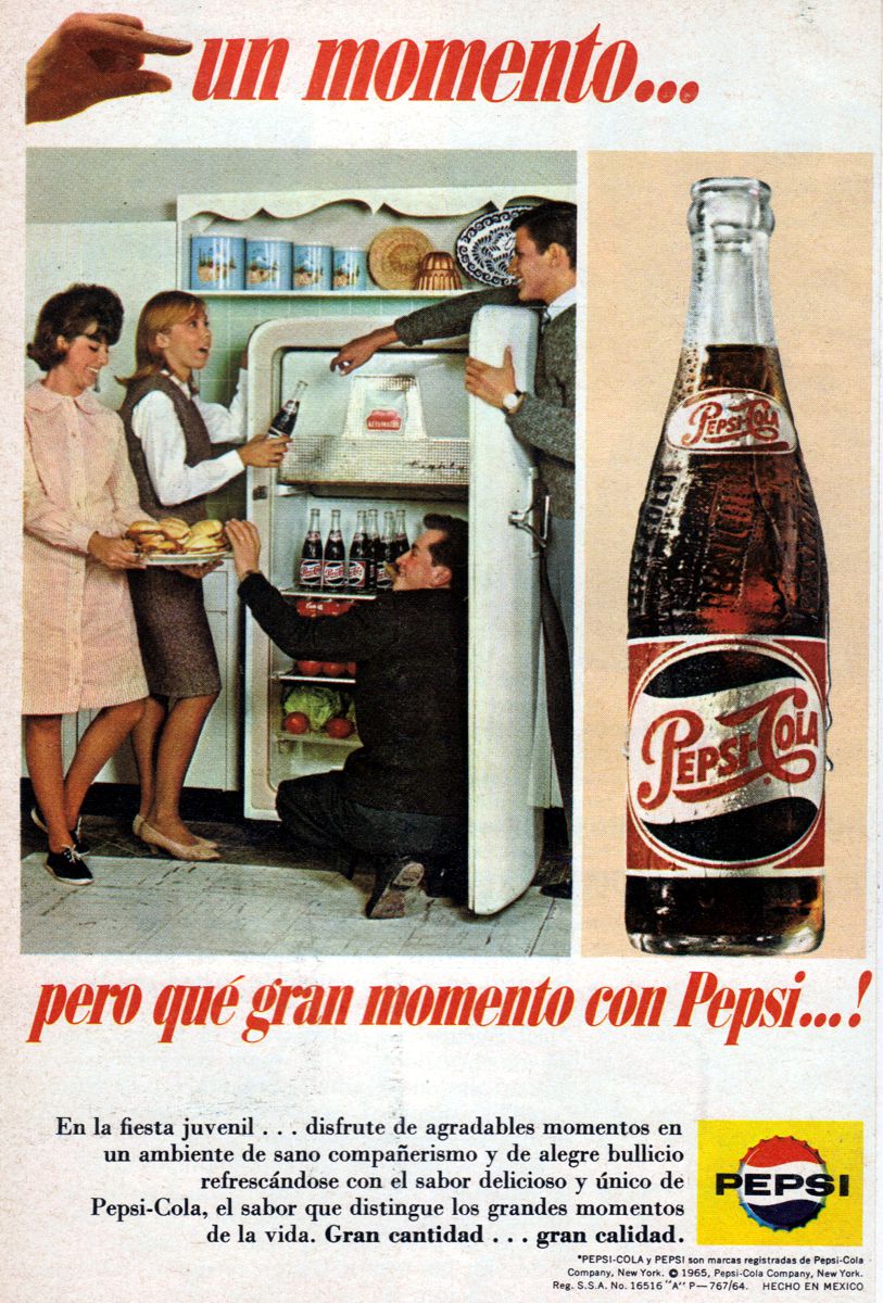 Anuncios de México: Refresco Pepsi-Cola (Junio 1965)