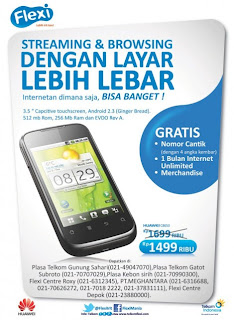 Review dan promo Smartphone Huawei Sonic C8650 CDMA Telkom Flexi EVDO Rev A