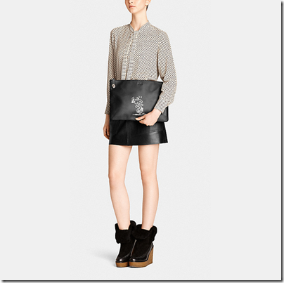 COACH X Peanuts extra large folio - USD 220 - silver black 001