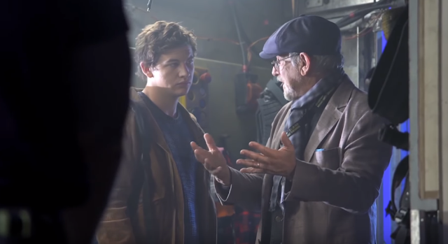 click to see more ready player one behind the scenes with steven Spielberg