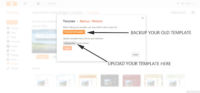 Cara Install Template Blogger