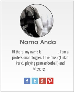 Cara Membuat Widget About Author ( tentang Penulis ) Blogger