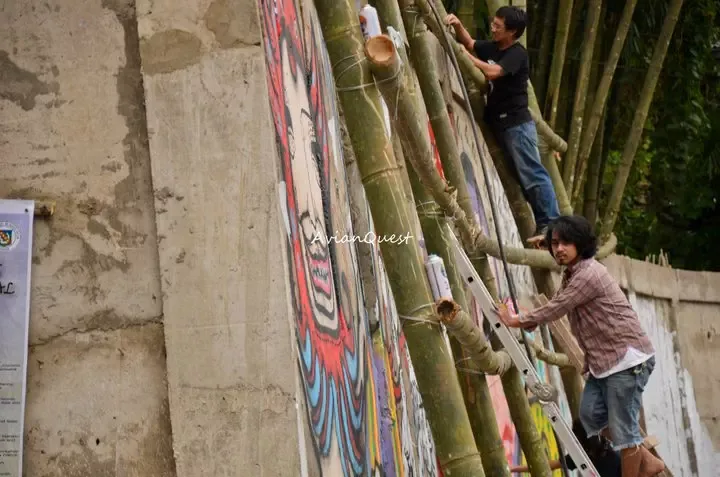 Tamawan Village Making of a Graffitti Mural Baguio City Philippines 74