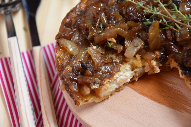 tatin oignon chevre caramel au beurre sale