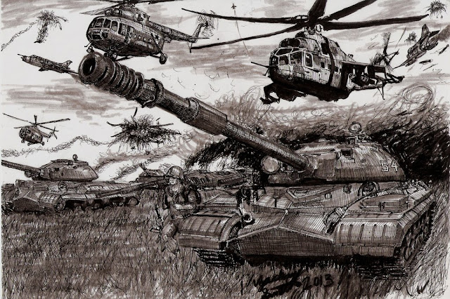 Astounding War Drawing