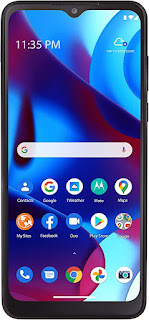 Moto G Pure (2021) by Motorola on Tracfone, 32GB, Blue, Prepaid Smartphone (Locked)