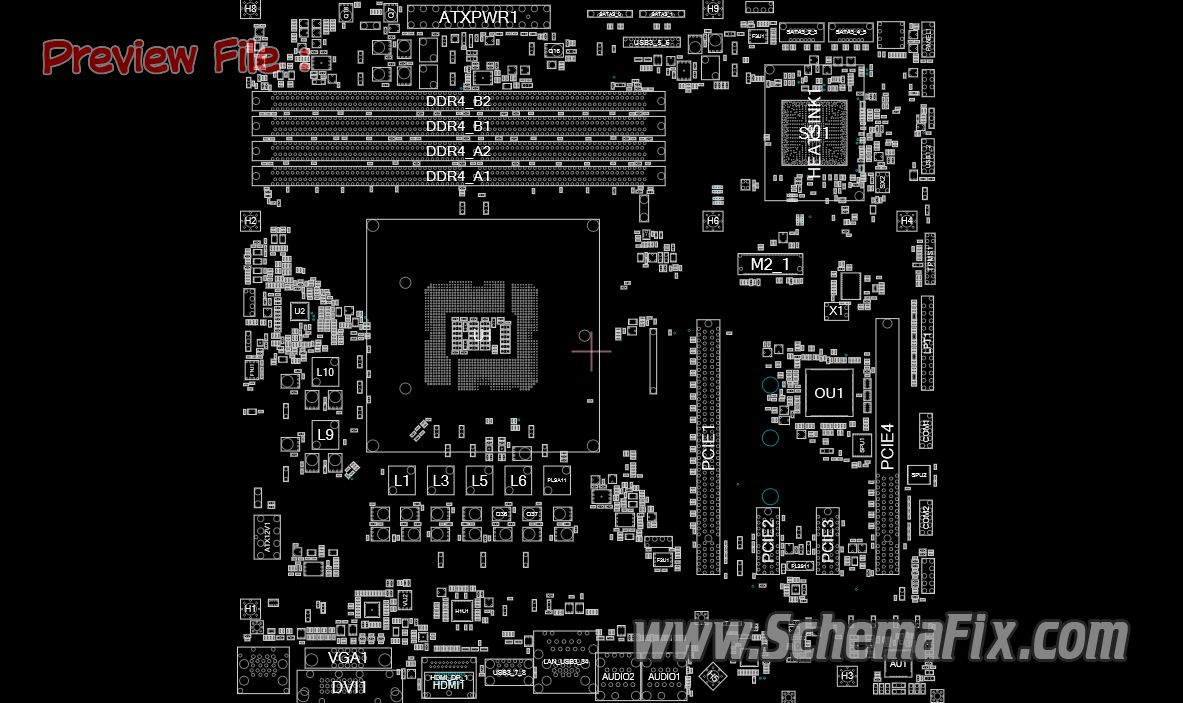 ASRock H170M PRO4S Rev 1.02 70 MXGZW0 A01 Schematic Boardview
