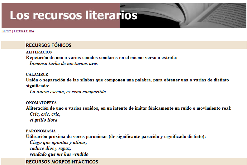 MilagroTIC LENGUA 6º RECURSOS LITERARIOS GUSTAVO