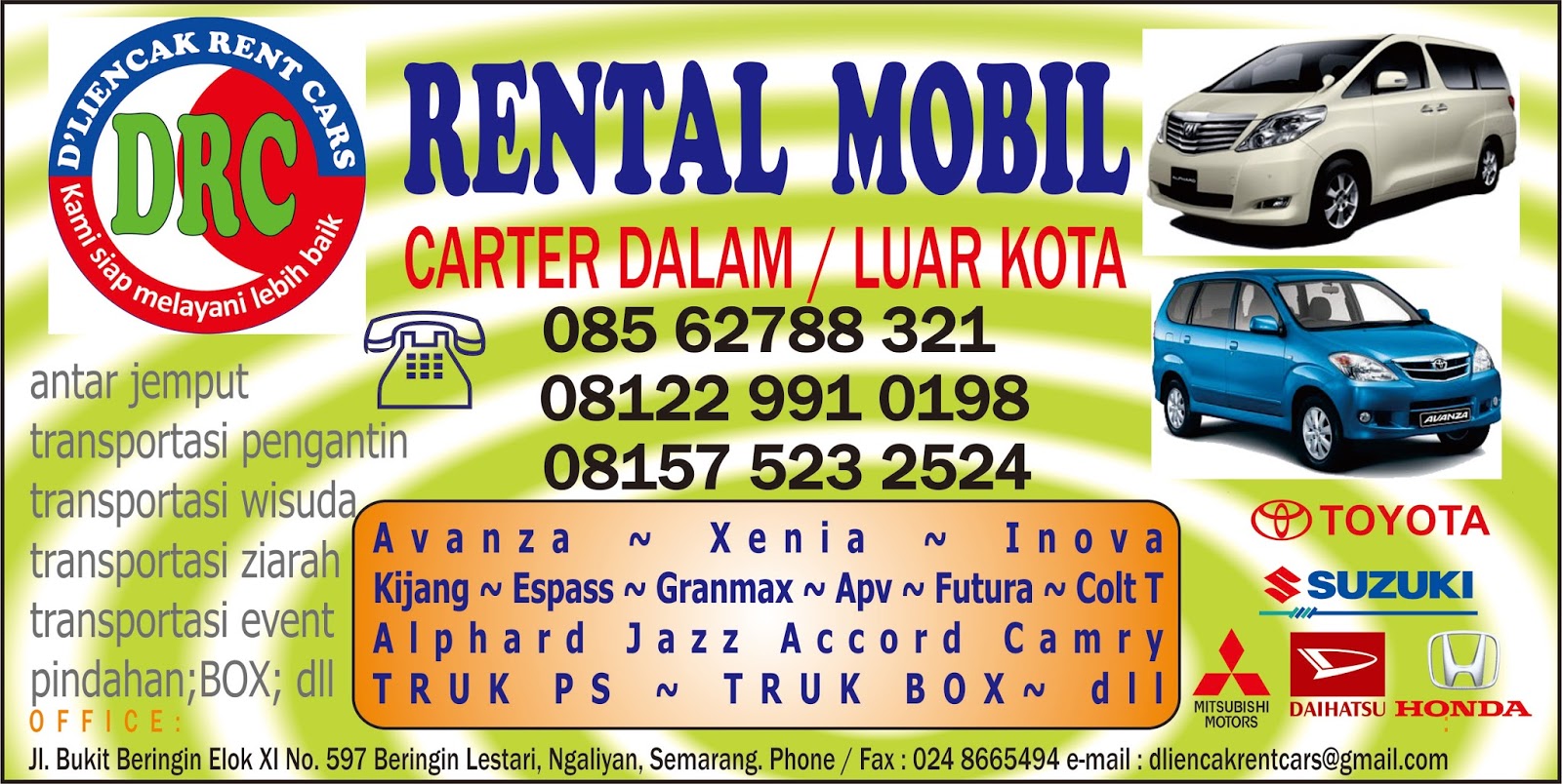  Contoh  Gambar Baliho Rental Mobil  desain spanduk  kreatif