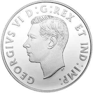 Canada 10 Dollars Silver Coin 2014 King George VI