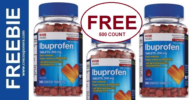 FREE Big Bottle of Ibuprofen Tablets at CVS
