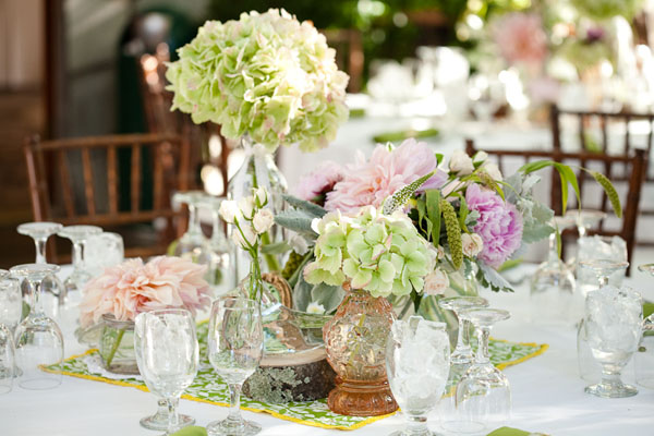 Hydrangea Wedding Centerpieces