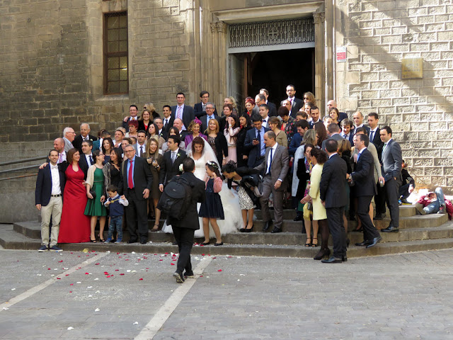 Wedding photo, Sant Pere de les Puelles, Plaça de Sant Pere, Barcelona