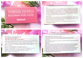 HEIMISH HYDROGEL EYE PATCH BULGARIAN ROSE WATER REVIEW