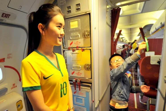 World Cup fever hits Chinese airline Lucky Air