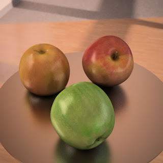 3D model apple fruit