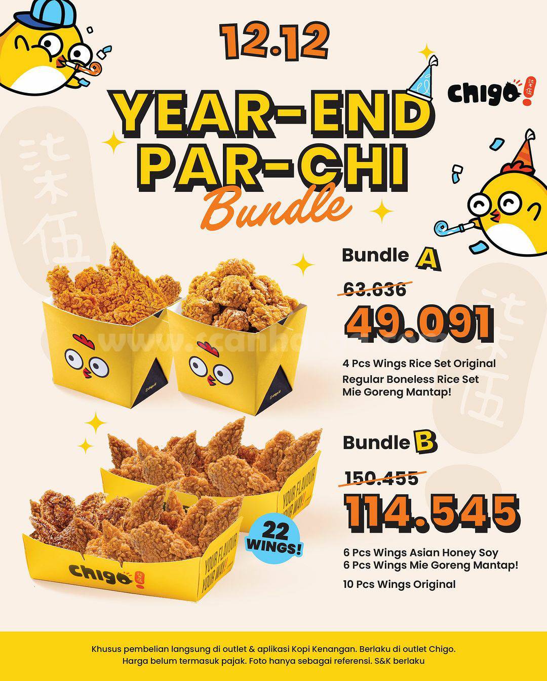 Promo CHIGO 12.12 YEAR END PAR CHI BUNDLE – Harga Paket Mulai Rp. 49.091