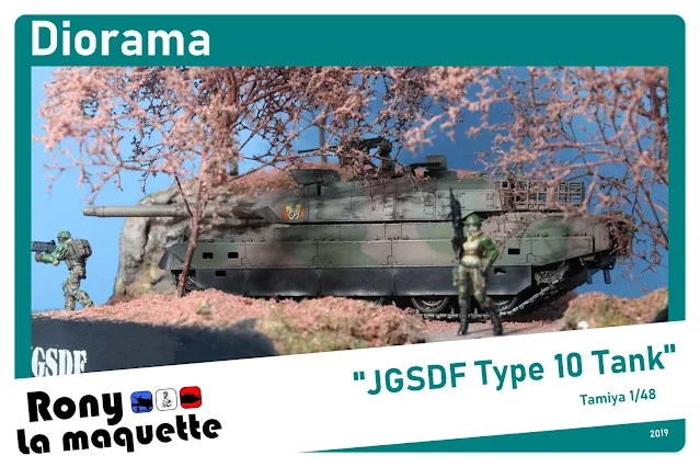 Diorama JGSDF Type 10 Tank & US Ariadna Ranger Force.