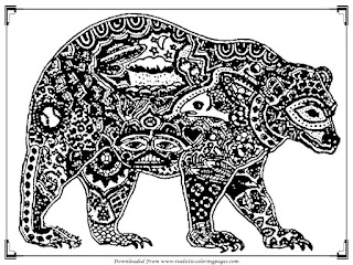 downloads free bear adult coloring pictures