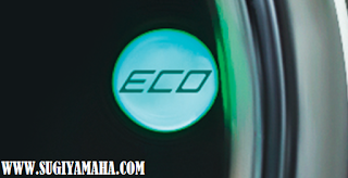  ECO INDICATOR  Eco Indicator yang dapat digunakan pada New Fino 125 Blue Core membuatnya semakin irit lagi karena bisa mengingatkan pengendara untuk berkendara dalam kecepatan stabil dan konstan (20 – 60 km/jam)