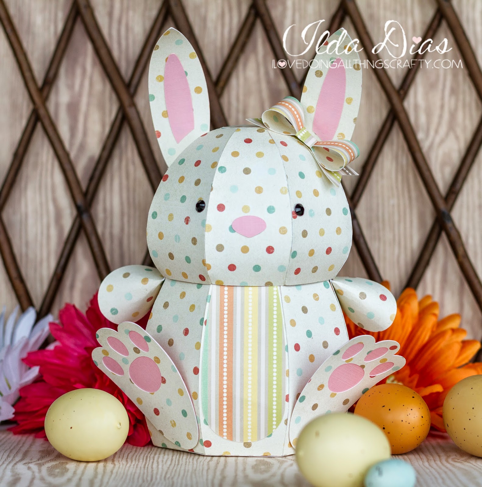 Download I Love Doing All Things Crafty: 3D Paper Easter Bunny