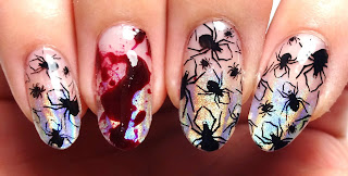 Blood Splatter Nails