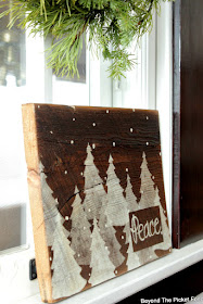 make an easy christmas sign on reclaimed wood in an hour or less