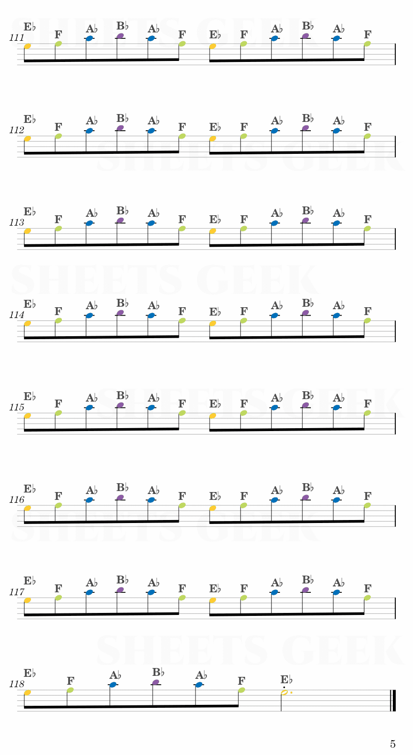 Ylang Ylang - FKJ Easy Sheet Music Free for piano, keyboard, flute, violin, sax, cello page 5