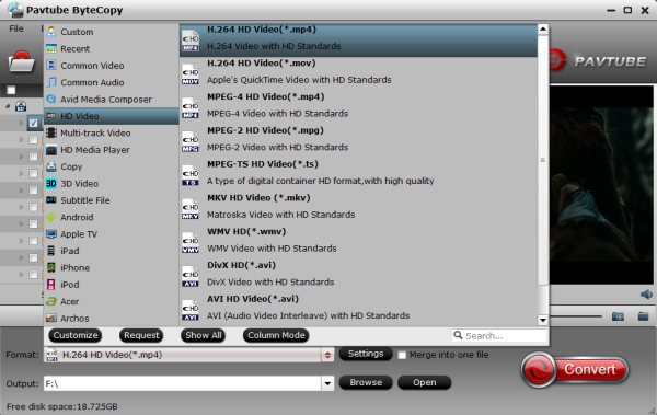 streaming format via WD TV Live Media Player