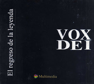 Vox Dei "Es Una Nube, No Hay Duda" 1973 + "Vox Dei Para Vox Dei" 1974 + "Estamos En La Pecera"1975 + "Ciegos De Siglos" 1976 + "Gata De Noche"1978 + "La Biblia Según Vox Dei En Vivo" 1986 + "Sin Darle Ya Más Vueltas"1994 + "El Regreso De La Leyenda"1996 + "La Biblia"1997 + "El Camino" 2005 CD + "Reencuentro en el Luna Park 2013" double CD 2015 + Willy Quiroga Vox Dei "Gran Rex II | XII | MMXVI" CD 2017 + Willy Quiroga Vox Dei "Esta Noche No Parece Igual -50 Años- "En Vivo En Mr. Jones" CD 2019 Live + "Ombras Cumbres" 2020 Argentina Prog Rock,Hard Rock,Blues Rock