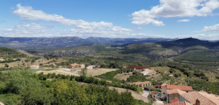 Vistas de Culla desde los miradores, provincia de Castellón.