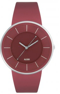 Alessi Luna watch, red