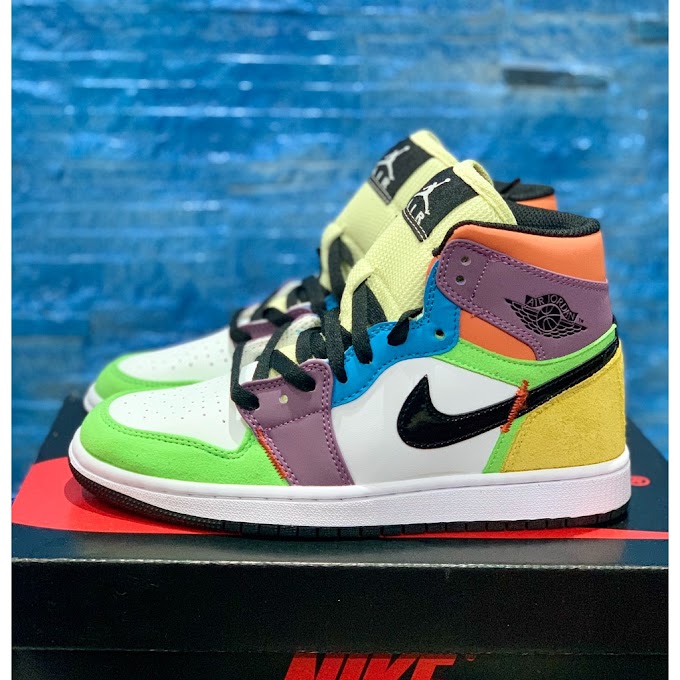[NgaoSneakers] Giày Air Jordan 1 Multicolor Bảy màu High x OG