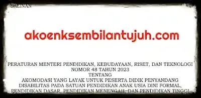 Permendikbudristek Nomor 48 Tahun 2023