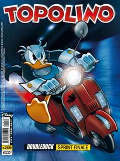 Topolino 2939 - 27 Marzo 2012 | ISSN 1120-611X | PDF HQ | Settimanale | Fumetti Classici | Universo Disney
Numero volumi : IN CORSO
Topolino apparve in Italia il 30 marzo 1930, quando sul n.13 del settimanale torinese Illustrazione del Popolo, diretto da Lorenzo Gigli, fu pubblicata la prima striscia disegnata da Ub Iwerks e intitolata Le avventure di Topolino nella giungla. Due anni dopo si ha il primo libro illustrato italiano con le sue immagini: Sua Altezza Reale il Principe Codarello e, poco più tardi, il 31 dicembre 1932, esce il primo numero di Topolino in formato giornale, edito da Nerbini.
Sulla falsariga del celebre Corriere dei Piccoli, anche Topolino si presentava ai lettori con periodicità settimanale e si apriva con una breve storia in cui le didascalie sono scritte in rima e realizzata da Giove Toppi, che divenne quindi il primo autore Disney italiano. Sul settimanale della Nerbini, comunque, trovano spazio soprattutto le strisce e le tavole realizzate da Floyd Gottfredson. In queste storie vengono anche introdotte delle didascalie in rima, scritte dal primo direttore della rivista, Paolo Lorenzini (detto Collodi Nipote in quanto nipote di Carlo Collodi), e viene anche assegnato il nome definitivo alla spalla di Topolino, ovvero quel Pippo un po' lunatico e un po' svampito che sui libri della Salani veniva ancora chiamato Medoro.
Nerbini non si era assicurato correttamente i diritti di pubblicazione: quando aveva varato la sua rivista, infatti, si era rivolto al Consorzio Cinematografico E.I.A., il distributore dei cortometraggi di Topolino, quando in realtà i diritti per le riviste erano stati dati in mano al giornalista Guglielmo Emanuel dallo stesso Disney. Per cui, per un paio di numeri, la testata passò da Topolino a Topo Lino, per poi riprendere la nota testata con il n.7. Il Topolino Giornale era formato da otto pagine e non conteneva solo storie a fumetti Disney ma anche storie non-Disney che anzi erano di solito la maggioranza delle storie presenti in un numero.
Il numero 137 del Topolino Giornale, dell'11 agosto 1935, segna il passaggio di consegne da Nerbini alla Mondadori. Il fascismo, tuttavia, causò dei problemi al giornale. Dal 1938, il Min.Cul.Pop. (Ministero della Cultura Popolare) impone alla stampa di non editare più i protagonisti del fumetto popolare americano. Il solo Topolino è risparmiato, e così il suo logo e il suo personaggio possono continuare ad esistere nelle edicole italiane, ma in piena seconda guerra mondiale, a partire dal n.476 del 27 gennaio 1942, anche il settimanale è costretto a cedere alle restrizioni. Lo sostituisce Tuffolino, un ragazzetto dalle medesime caratteristiche fisiche, disegnato dal grande illustratore Pierlorenzo De Vita. Con la fine del fascismo, le avventure di Topolino poterono di nuovo essere pubblicate.
Alla fine degli anni quaranta, però, i giornali a fumetti che pubblicavano storie a puntate di non più di due tavole ad episodio erano irrimediabilmente in crisi, e così lo stesso Topolino, le cui vendite erano di gran lunga calate rispetto al periodo d'oro. Mondadori, però, non poteva rinunciare alla rivista da edicola per non perdere i ricchi diritti delle pubblicazioni da libreria, così decise un doloroso ma necessario cambio di formato e periodicità. Nel 1949 nasce così il periodico a fumetti Topolino formato libretto, all'inizio con cadenza mensile, quindi quindicinale e, infine, settimanale, fino a giungere a oggi al suo sessantesimo anniversario e con oltre 3000 numeri usciti, ricchi di storie tra le più famose, con autori da Carl Barks a Romano Scarpa, da Floyd Gottfredson a Giovan Battista Carpi e così via.