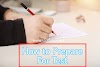 Preparation Tips For Test : How to Prepare for test