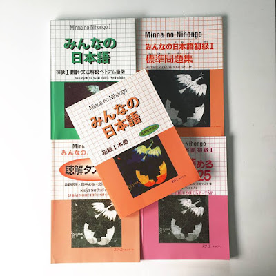 FULL bộ sách tiếng Nhật Minano nihongo cho người mới bắt đầu