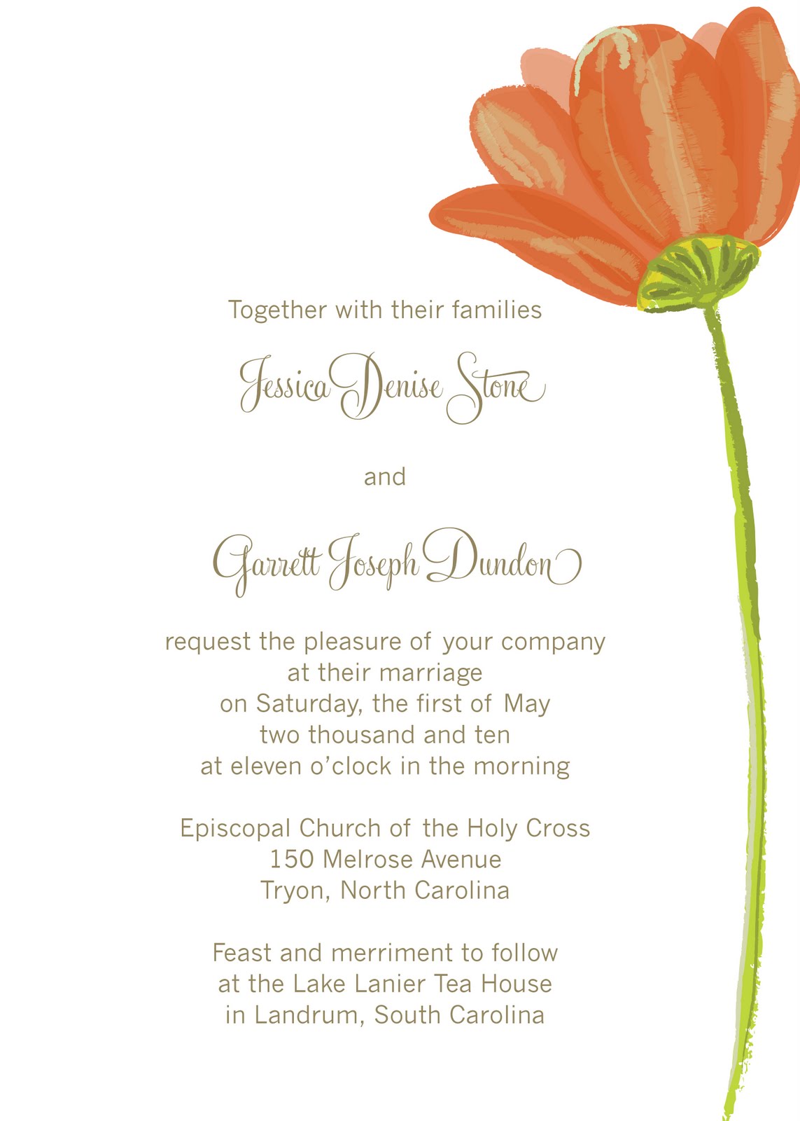 blank wedding menus designs