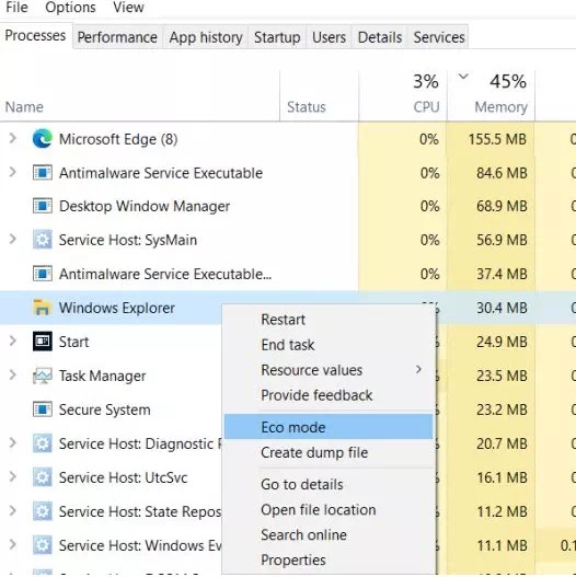 Cara Mengaktifkan Mode Eco untuk Aplikasi di Windows 10-3