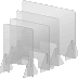 Penjaga Bersin Portable Akrilik | Sneeze Guard