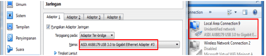 Network di VirtualBox