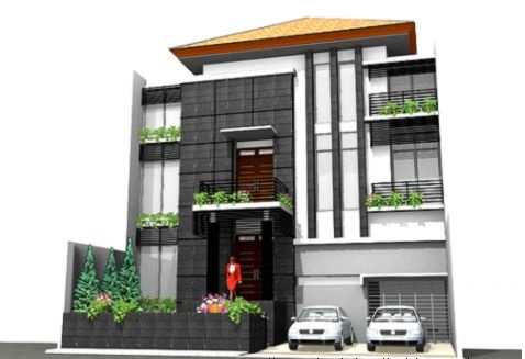 Contoh rumah minimalis 3 lantai